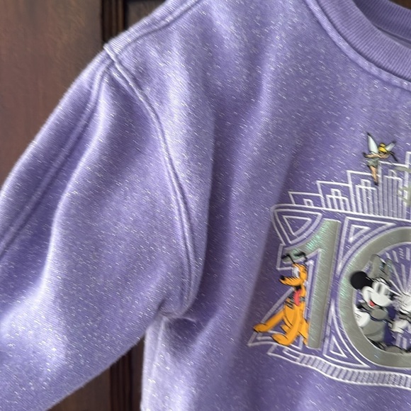 Disney 100 Purple Kids Sweater with Mickey and Friends - Picture 2 of 10
